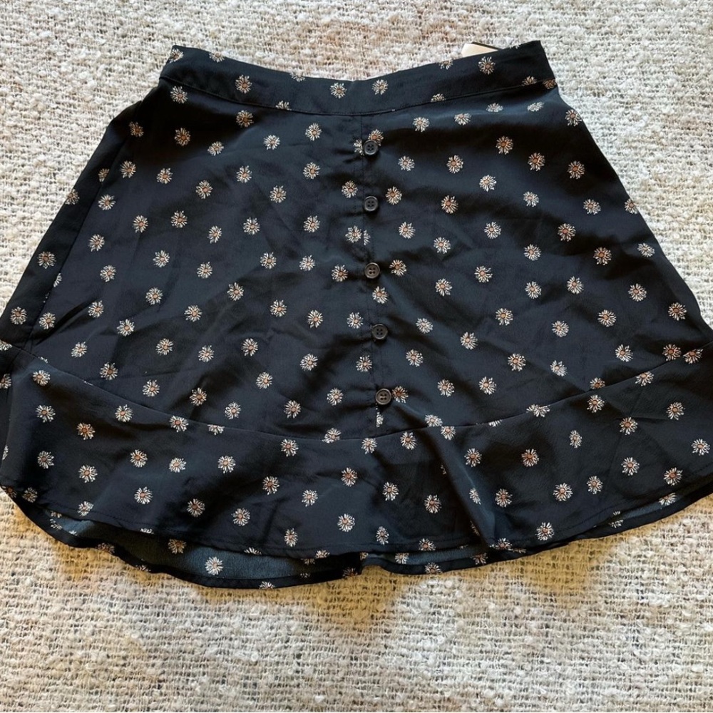 Black Mini Skater Skirt